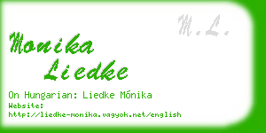 monika liedke business card